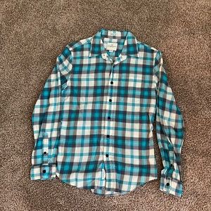 Mens size small American Eagle short sleeved button up